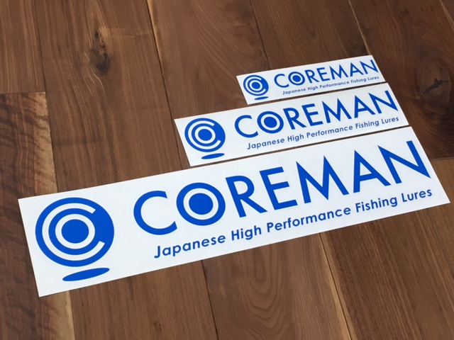 お知らせ ロゴカッティングステッカー リリース  COREMAN - コアマン公式サイト  デイゲームはコアマンだ。